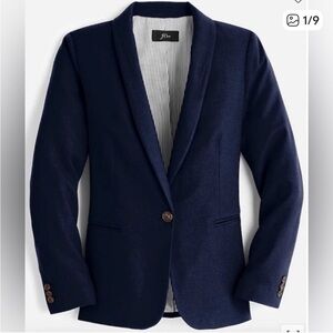 J. Crew Navy Blazer with Gold Buttons